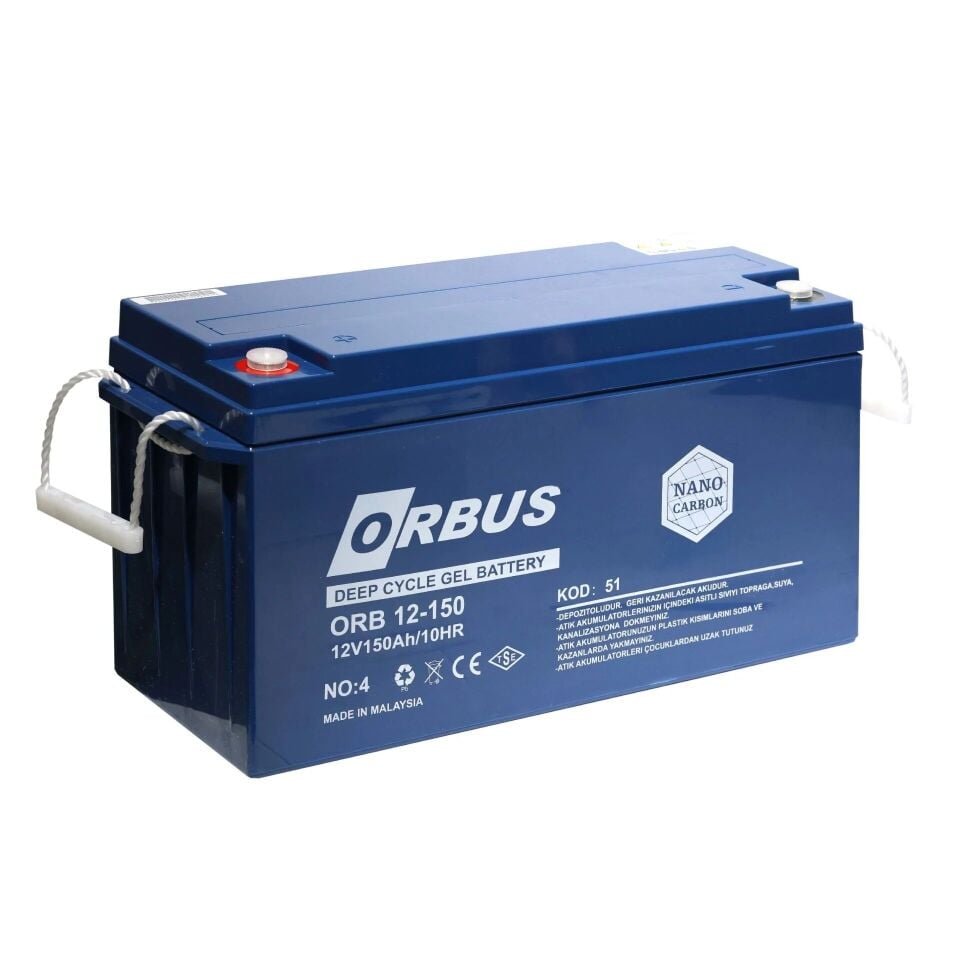 ORBUS 12V 150AH JEL AKÜ