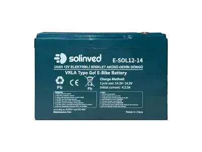 SOLİNVED 12V 14AH VRLA TİP BİSİKLET AKÜSÜ